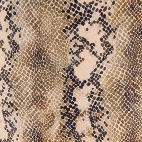 Lampshade 13 cm - Snake Print - Brown - Fabric