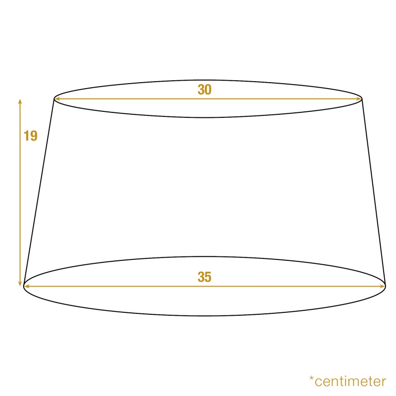 Lampenkap rond 35 cm