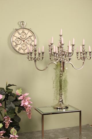 Kandelaar 25-Arms 100 cm - Zilver - Aluminium