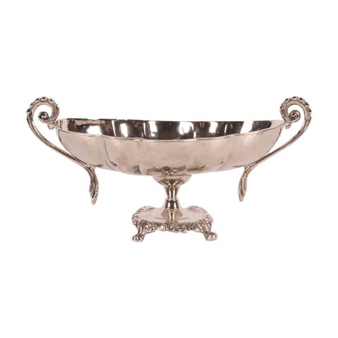 Schaal met Handvat 34 cm - Zilver - Koper