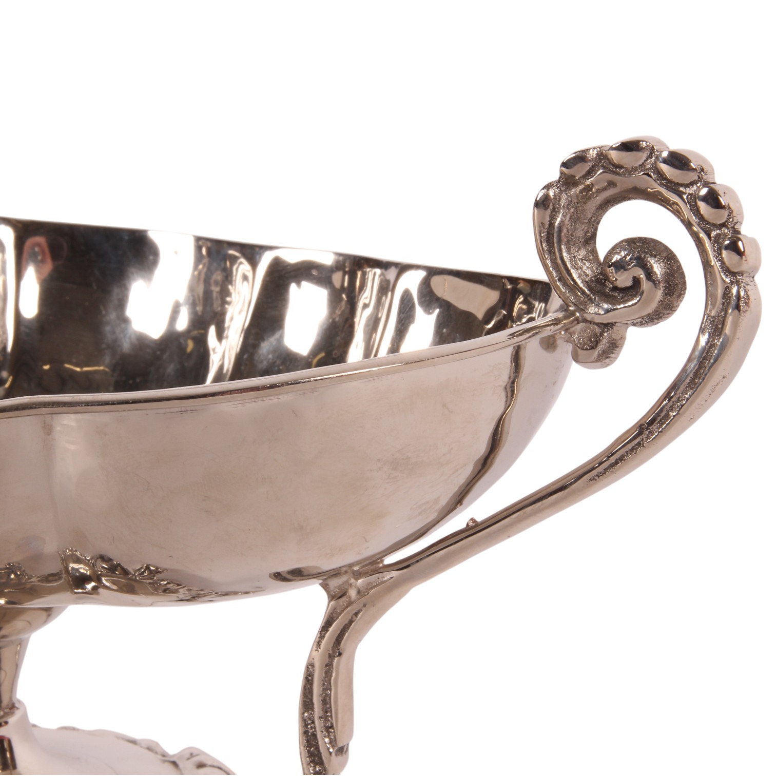 Schaal met Handvat 34 cm - Zilver - Koper