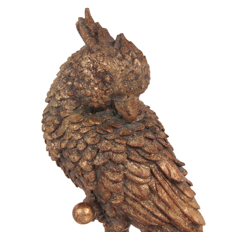 Papegaaien op voet resin 23 cm