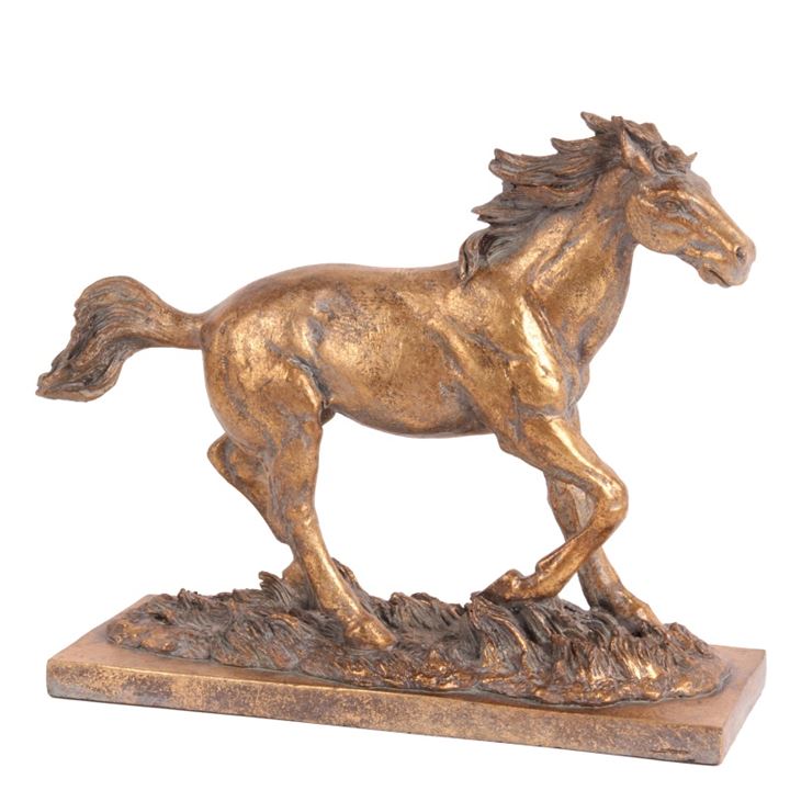figue. Statue cheval résine 30 cm