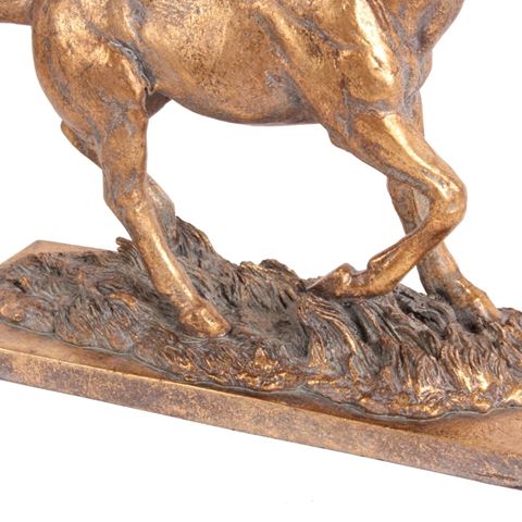 figue. Statue cheval résine 30 cm