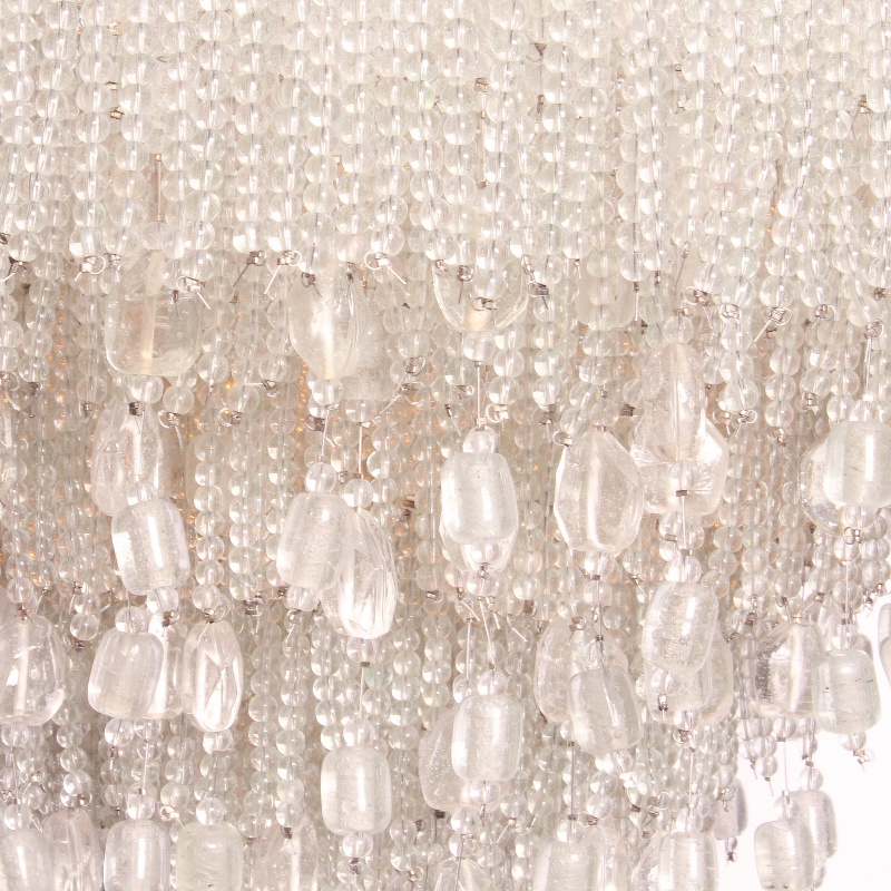 Chandelier Sophie 45 cm - White - Iron & Glass