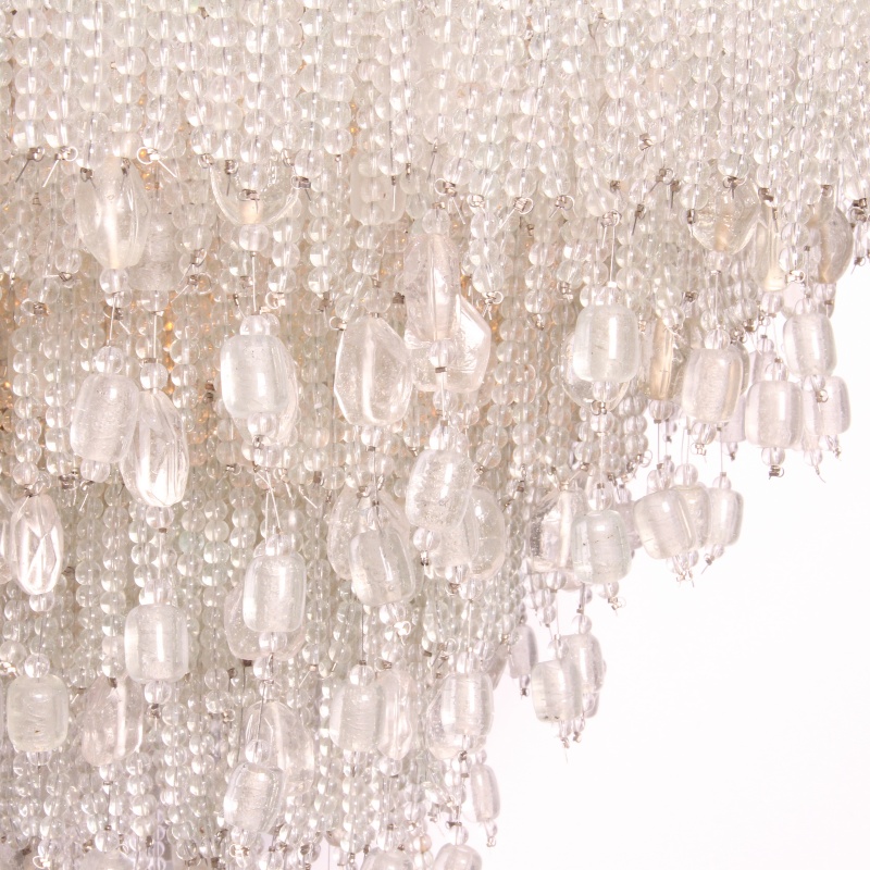 Chandelier Sophie 45 cm - White - Iron & Glass