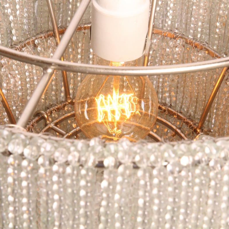 Chandelier Sophie 45 cm - White - Iron & Glass