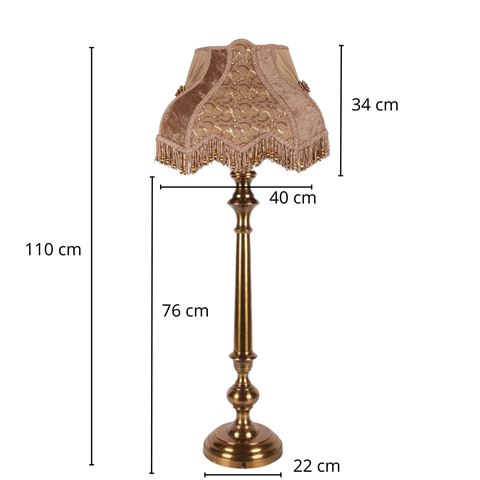Table Lamp Base 92 cm - Gold - Aluminium