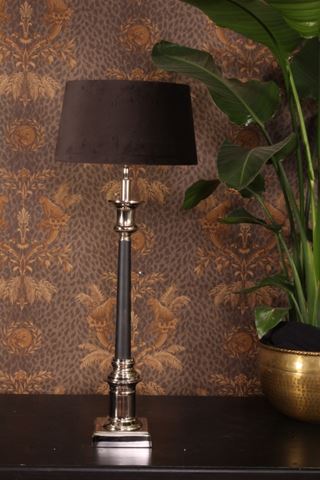 Base Lampada da Tavolo 75 cm - Argento - Alluminio