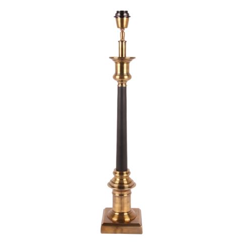 Pied de lampe de table 75 cm - Or/Noir - Aluminium