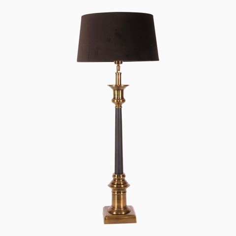 Pied de lampe de table 75 cm - Or/Noir - Aluminium