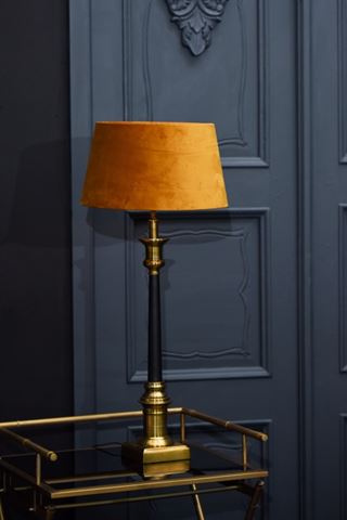 Pied de lampe de table 75 cm - Or/Noir - Aluminium