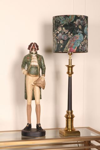 Pied de lampe de table 75 cm - Or/Noir - Aluminium