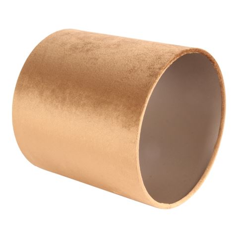 Lampshade 20 cm - Cylinder - Brown - Fabric