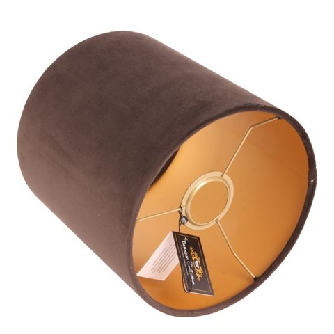 Lampshade 20 cm - Cylinder - Black - Fabric