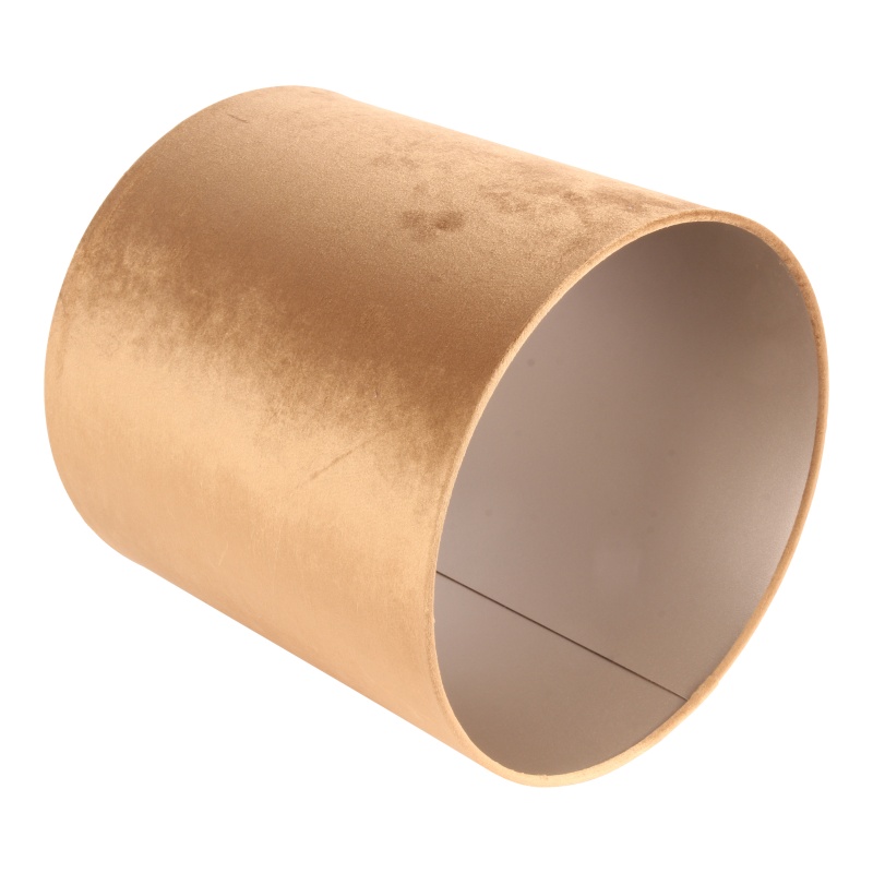 Lampenkap 30 cm - Cilinder - Bruin - Stof