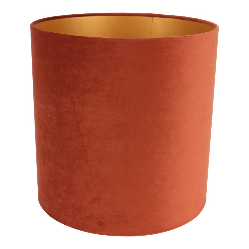 Lampenkap 30 cm - Cilinder - Oranje - Stof