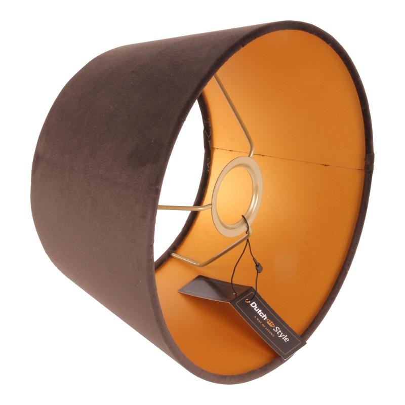 Lampenkap 25 cm - Rond - Zwart - Stof