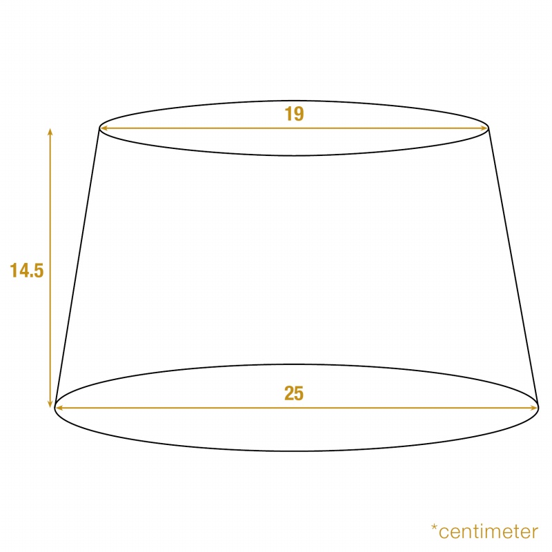 Lampenkap rond 25 cm