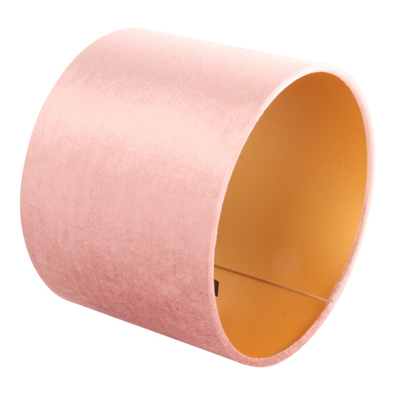 Lampenkap 20 cm - Cilinder - Roze - Stof