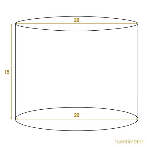 Lampshade 20 cm - Cylinder - Pink - Fabric