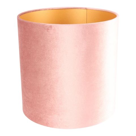 Lampshade 25 cm - Cylinder - Pink - Fabric