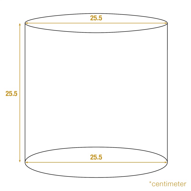 Lampshade 25 cm - Cylinder - Pink - Fabric