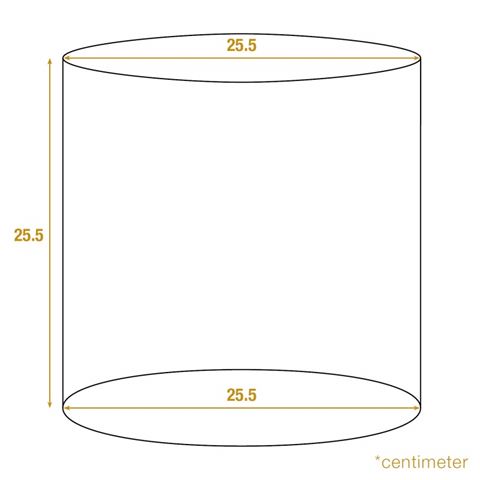 Lampshade 25 cm - Cylinder - Pink - Fabric