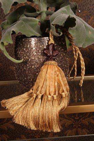 Embrasse Fleur de Lis 70 cm - Goud - Stof