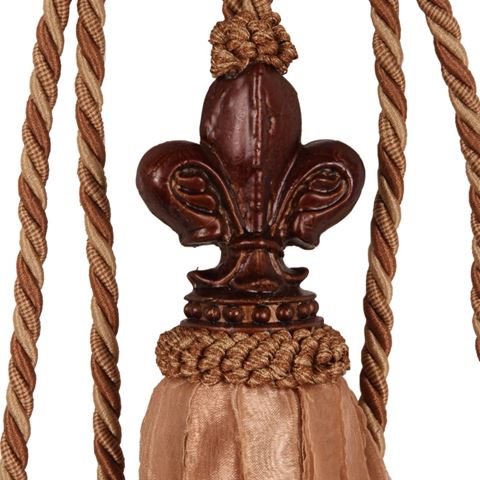 Embrasse Fleur de Lis 70 cm - Bruin - Stof