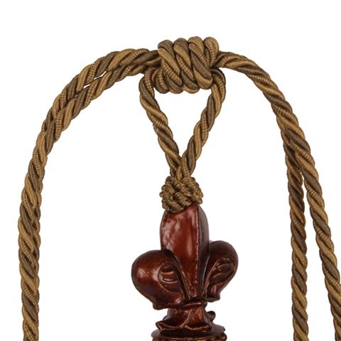 Embrasse Fleur de Lis 70 cm - Groen - Stof