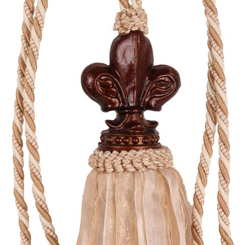 Embrasse Fleur de Lis 70 cm - Crème - Stof