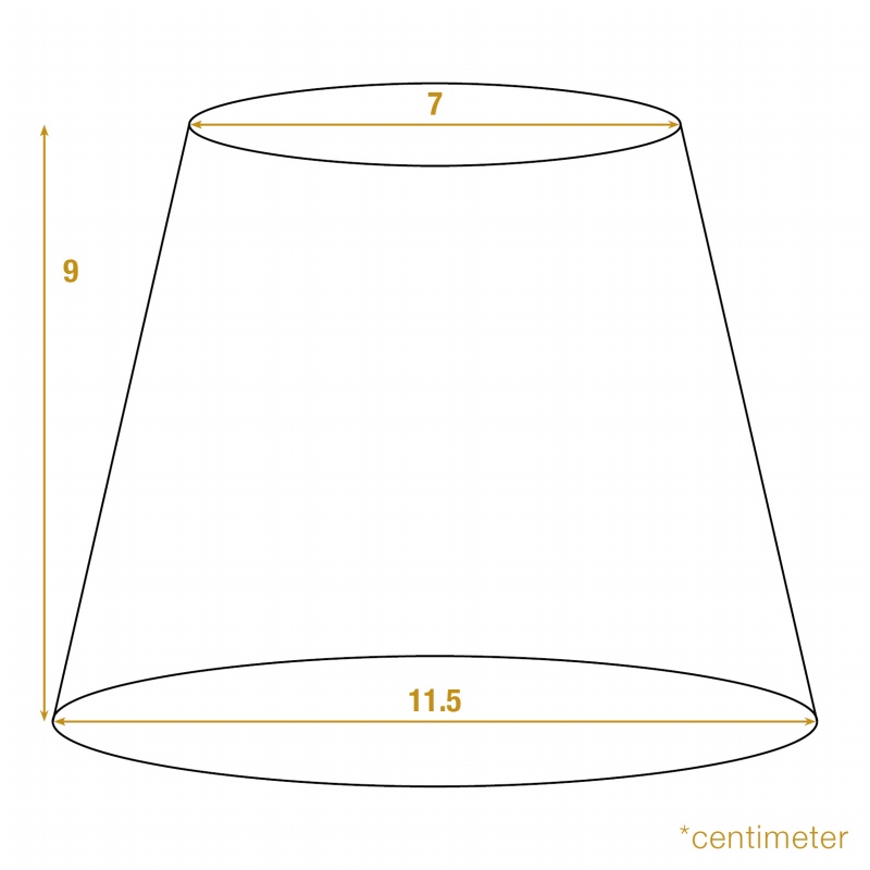 Lampenkap klem 11.5 cm
