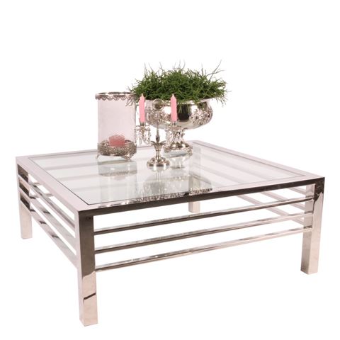 Table Basse Dubai Carrée Argent