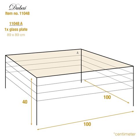 Table Basse Dubai Carrée Argent