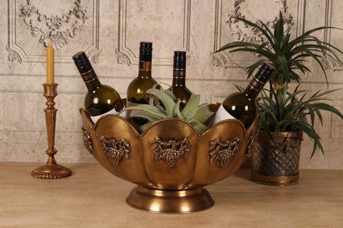 Weinkühler 41 cm - Gold - Messing