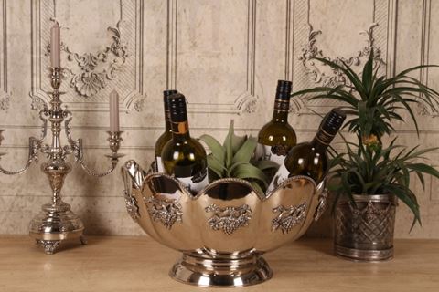 Wine Cooler 41 cm - Silver - Brass