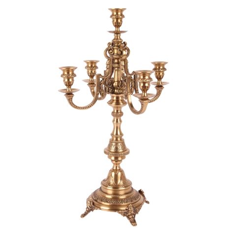 Kandelaar 53 cm - Goud - Brass