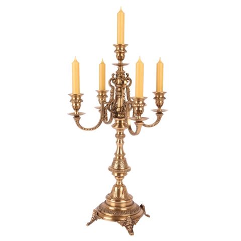 Kandelaar 53 cm - Goud - Brass