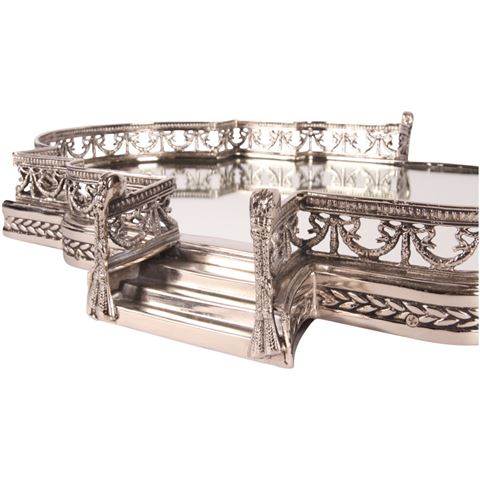 Dienblad spiegel koper 57 cm