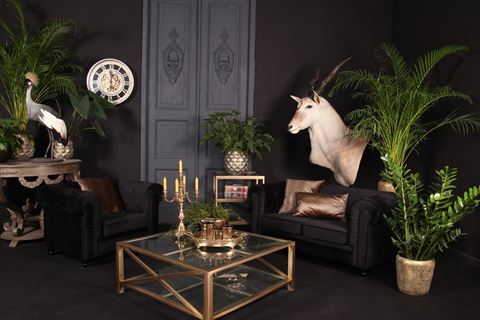 Mirror Tablett mit Griff 50 cm - Gold - Brass