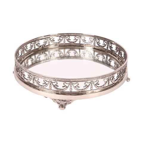 Plateau cuivre/miroir 28cm