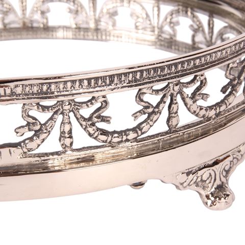 Plateau cuivre/miroir 28cm