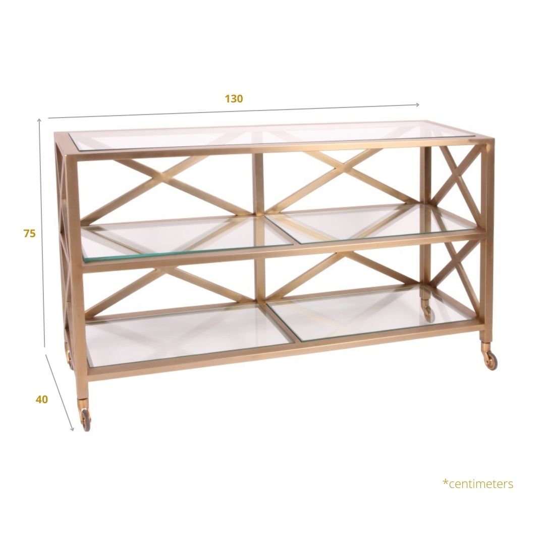 Tafel console Santiago goud