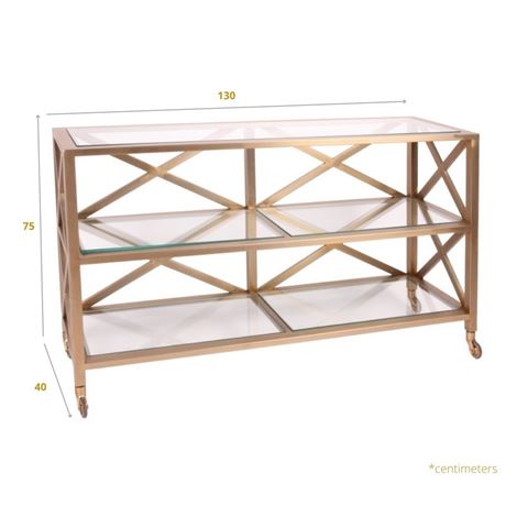Tafel console Santiago goud