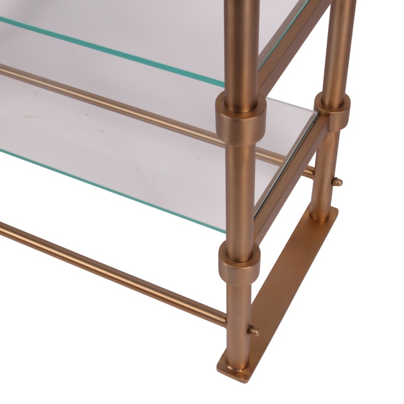 Vitrinekast Havana - Goud - Glas & Staal