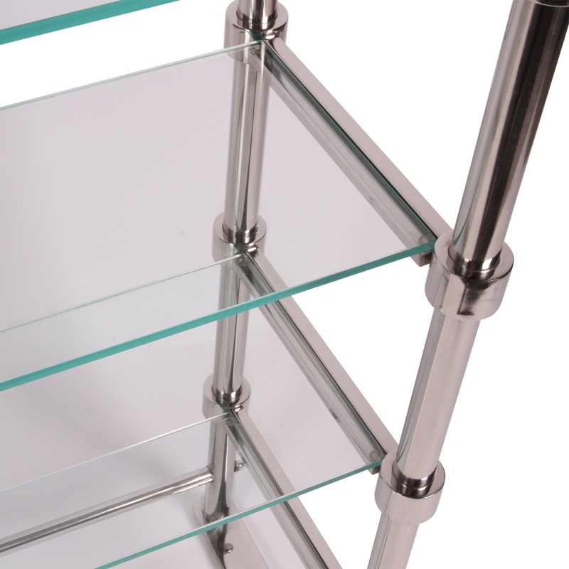 Vitrinekast Havana - Zilver - Glas & Staal