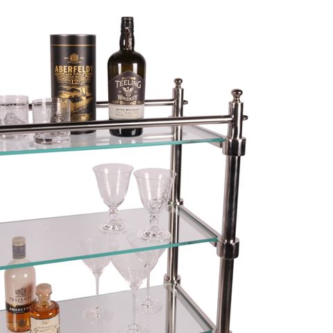 Vitrinekast Havana - Zilver - Glas & Staal