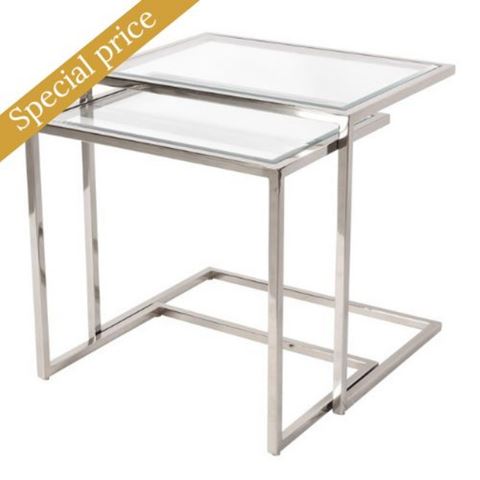 Tafel bijzet Caribbean vierkant SET/2