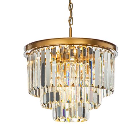 Kroonluchter Hilton 51 cm - Goud - Ijzer/Glas